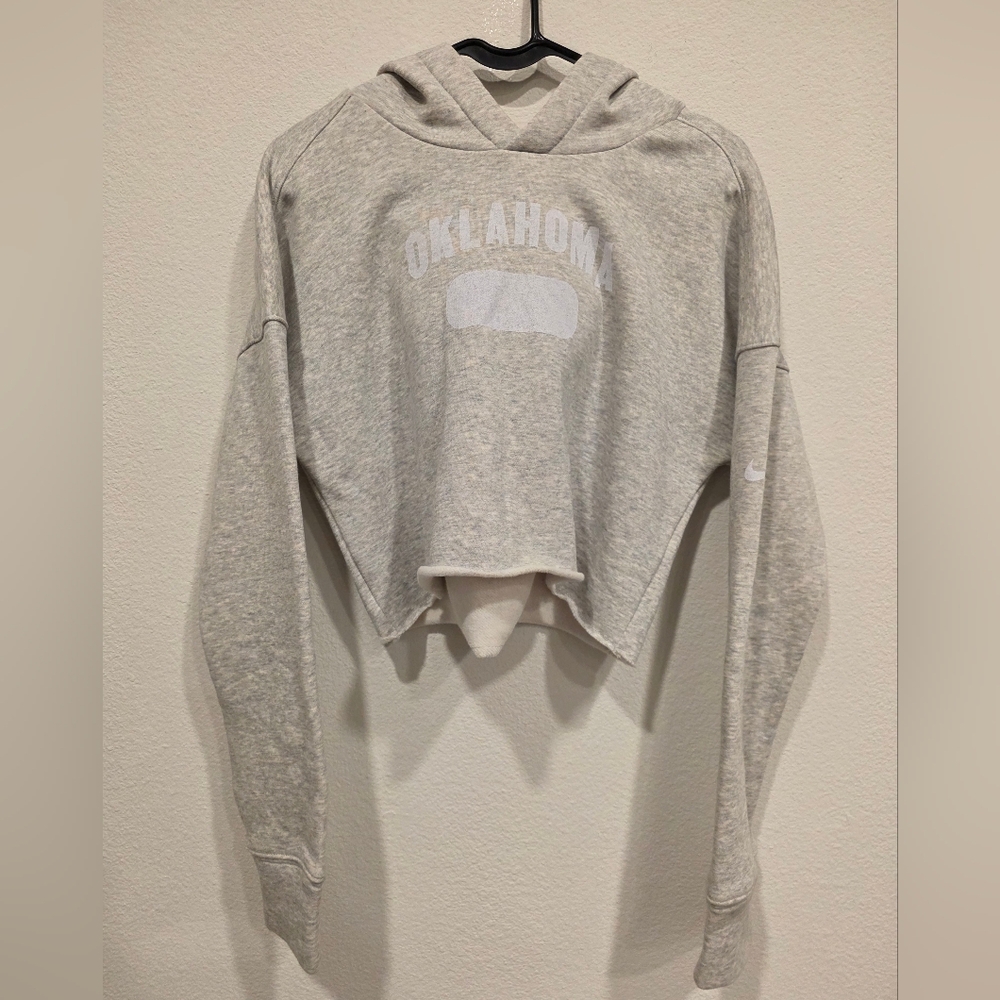 NWT Nike Oklahoma Sooners Women's Crop Hoodie